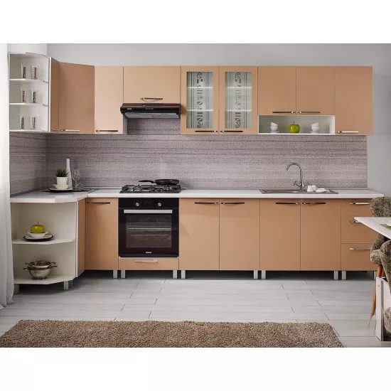 Bucatarie Ambianta Fresh 3.5х1.2 m, PAL, Cappuccino