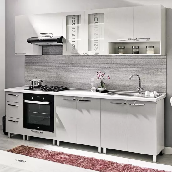 Bucatarie Ambianta Fresh 2.6 m, PAL, Gri