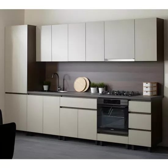 Кухня Ambianta Astra 3.0 м, ДСП, Катания/Фунго