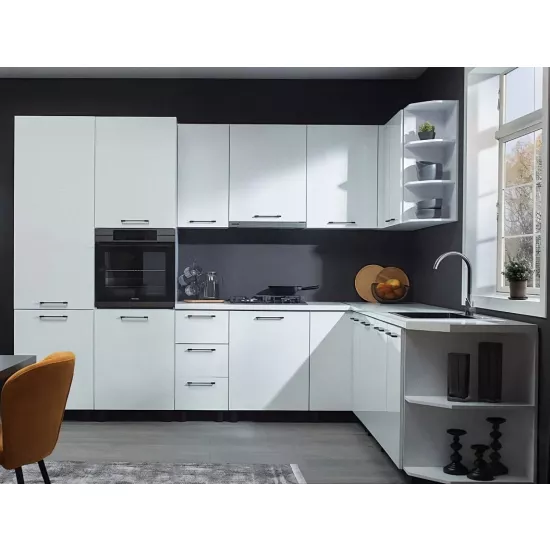 Bucatarie Ambianta Bonita 3.1x2.1 m, MDF, Alb