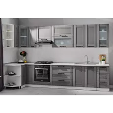 Кухня Ambianta Felicia 3.3x1.2 м, ДСП, Серый