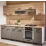 Кухня Ambianta Iris 2.6 м, ДСП, Серый/Бардолино