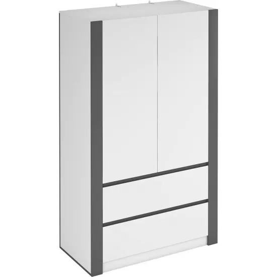 Шкаф Magnus Combo (100x60x200 см), графит/белый