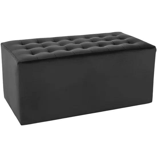 Puf Signal Lori 2 Velvet, Black