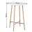 Стол барный Tempo Kondela Imam, White/Oak