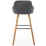 Scaun Halmar H93, Dark Gray/Nut