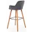Scaun Halmar H93, Dark Gray/Nut