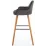 Scaun Halmar H93, Dark Gray/Nut