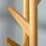 Cuier de podea Homcom 837-161 White/Natural Wood