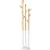 Cuier de podea Homcom 837-161 White/Natural Wood
