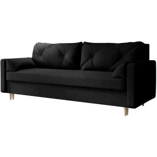 Canapea dreaptă Space Meble Astra, Cosmic 100 (Black)