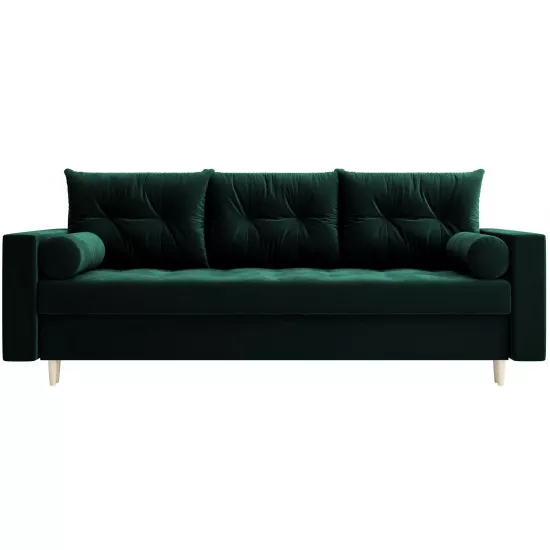 Диван прямой Space Meble Skandi, Itaka 10 (Green Dark)