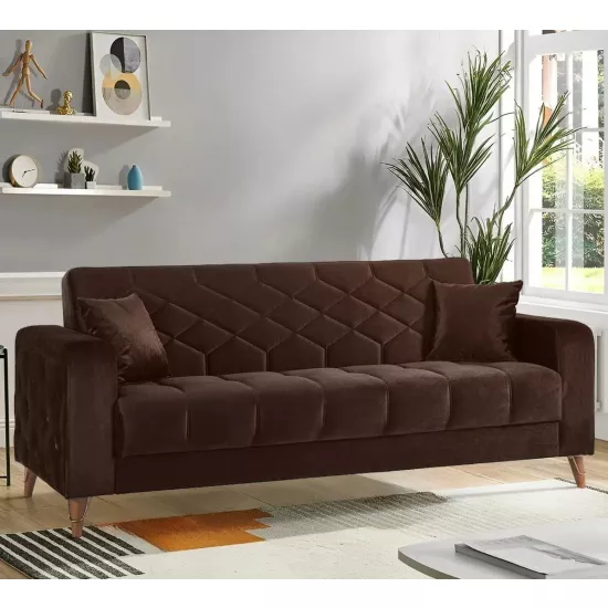 Canapea dreaptă Fabulous Melisa 3, 73-103 (Brown)