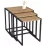 Set masute pentru reviste Fabulous Metal Nesting, Pine/Black