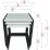 Set masute pentru reviste Fabulous Metal Nesting, White/Black