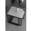 Set masute pentru reviste Fabulous Metal Nesting, White/Black