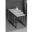 Set masute pentru reviste Fabulous Metal Nesting, White/Black