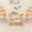Столик журнальный Costway JV11093NA, 70x44 см, Natural