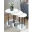 Set masute pentru reviste Prestige Wh 50/40/30 3 pcs, White/Black