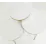 Set masute pentru reviste Prestige Ginsburg 3 pcs 330, White/Gold