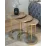 Set masute pentru reviste Prestige Gordion 50/40/30 3 pcs, Grey Marble/Gold
