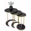 Set masute pentru reviste Prestige Bendir 50/40/30 3 pcs, Black Marble/Gold