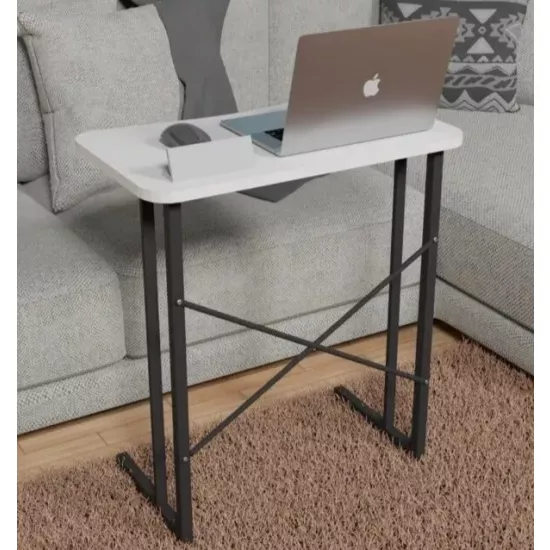 Masă laptop Prestige 60x35x65, White/Black