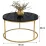 Măsuţă cafea Prestige Bendir 60, Black Marble/Gold