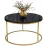 Măsuţă cafea Prestige Bendir 60, Black Marble/Gold
