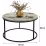 Măsuţă cafea Prestige Efes 60, Gray Marble/Black