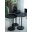 Set masute pentru reviste Prestige Bendir round base 3 pcs, Black Marble/Black