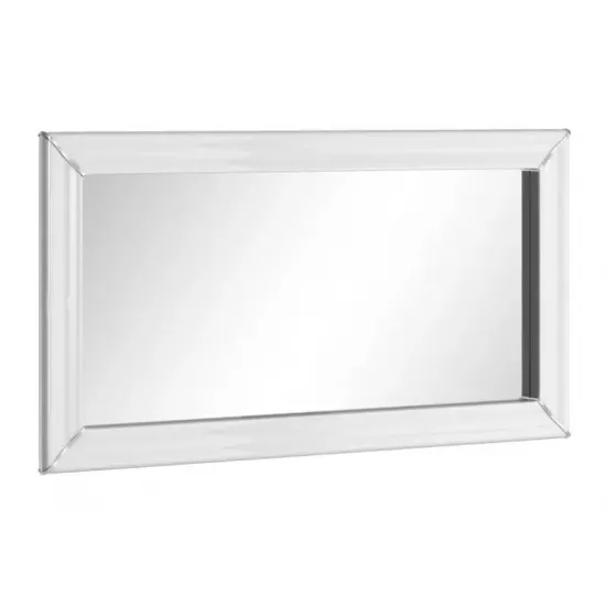 Oglinda de perete Helvetia Arno №04 (120 cm) , White Gloss/Silver