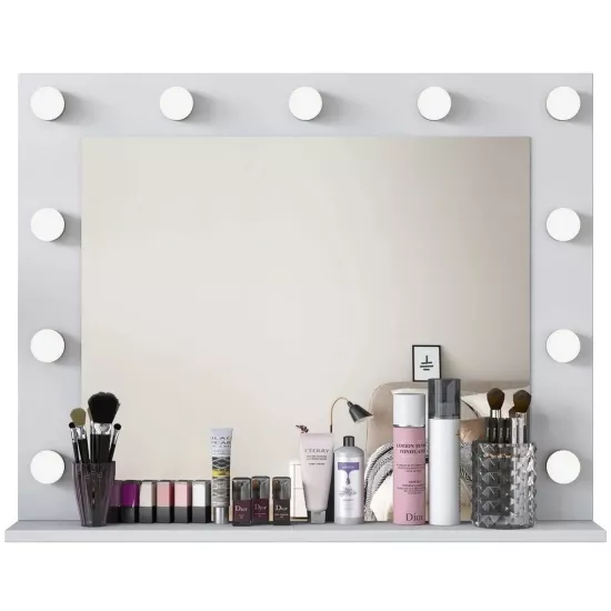 Oglinda cu iluminare de perete Mirage Meble EF108 (90 cm) , White