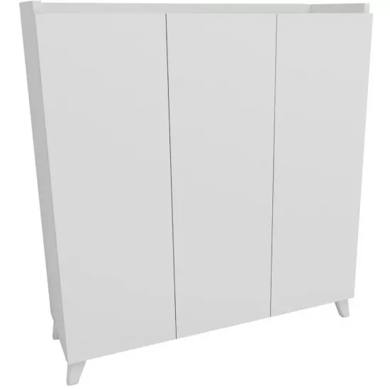 Tumbă Bofigo Multifunctional Cabinet With 3 Doors (90 cm), White