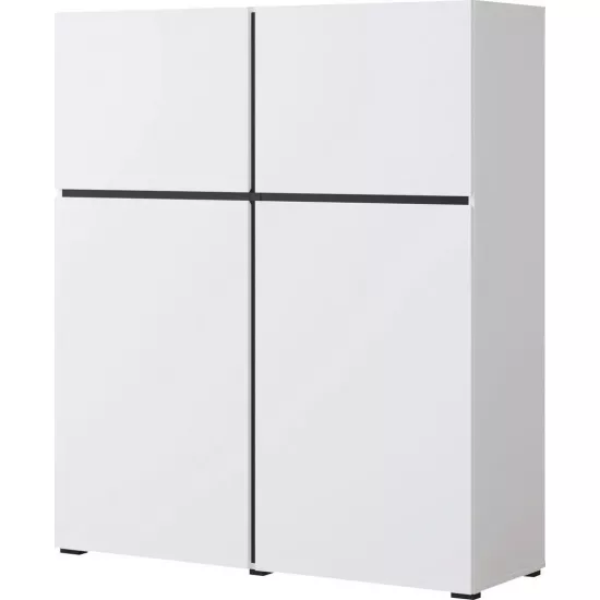 Tumbă Helvetia Cross 4D (119.5 cm), White/Black