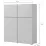 Tumbă Helvetia Cross 4D (119.5 cm), White/Black
