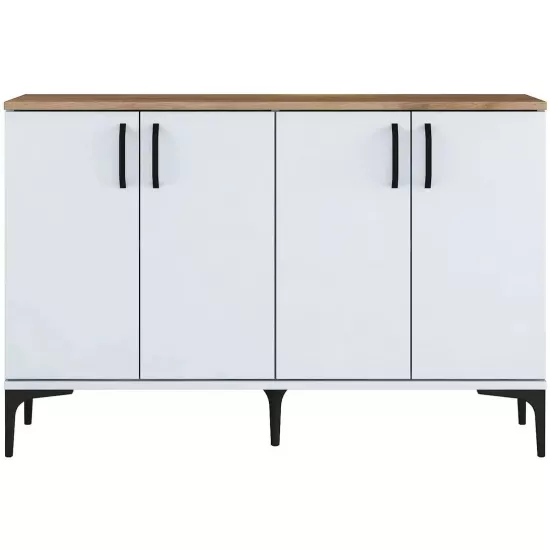 Тумба Mirage Meble JE162 (120 см), White/Walnut