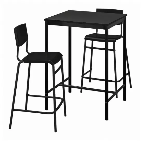 Set de sufragerie Ikea Sandsberg/Stig 67x67см 1+2, Black