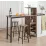 Set de sufragerie Costway JV10669BN 1+3, Brown
