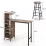 Set de sufragerie Costway JV10669BN 1+3, Brown