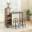 Set de sufragerie Costway JV10669BN 1+3, Brown