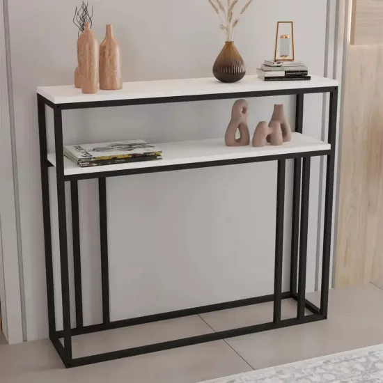 Consola Prestige Siena 2 Layer, White/Black