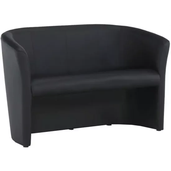 Canapea dreaptă Tempo Kondela Cuba Leather, Black