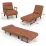 Fotoliu Costway HV10417CF, Brown