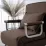 Fotoliu Mebel Elite Bart, Brown/Chrome
