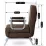Fotoliu Mebel Elite Bart, Brown/Chrome