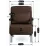Fotoliu Mebel Elite Bart, Brown/Chrome