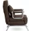 Fotoliu Mebel Elite Bart, Brown/Chrome
