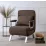Fotoliu Mebel Elite Bart, Brown/Chrome