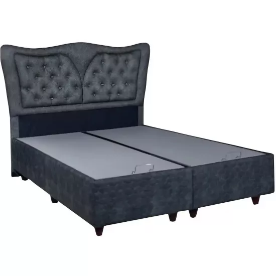 Континентальная кровать Ideal Mobila Mila, 160 x 200 см, Black